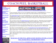 Tablet Screenshot of coachpeelbasketball.com